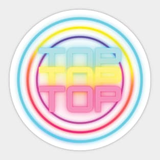 Top - Neon Text Sticker